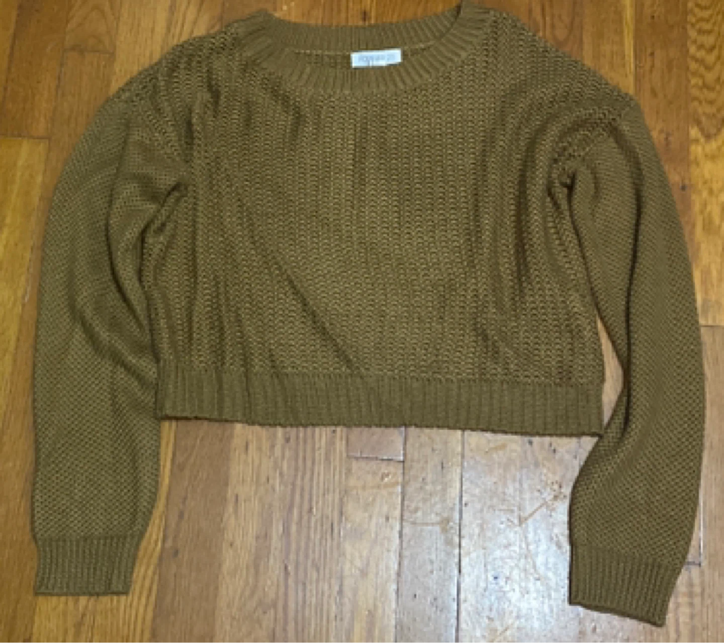 Cotton On Brown Knit Crop Sweater