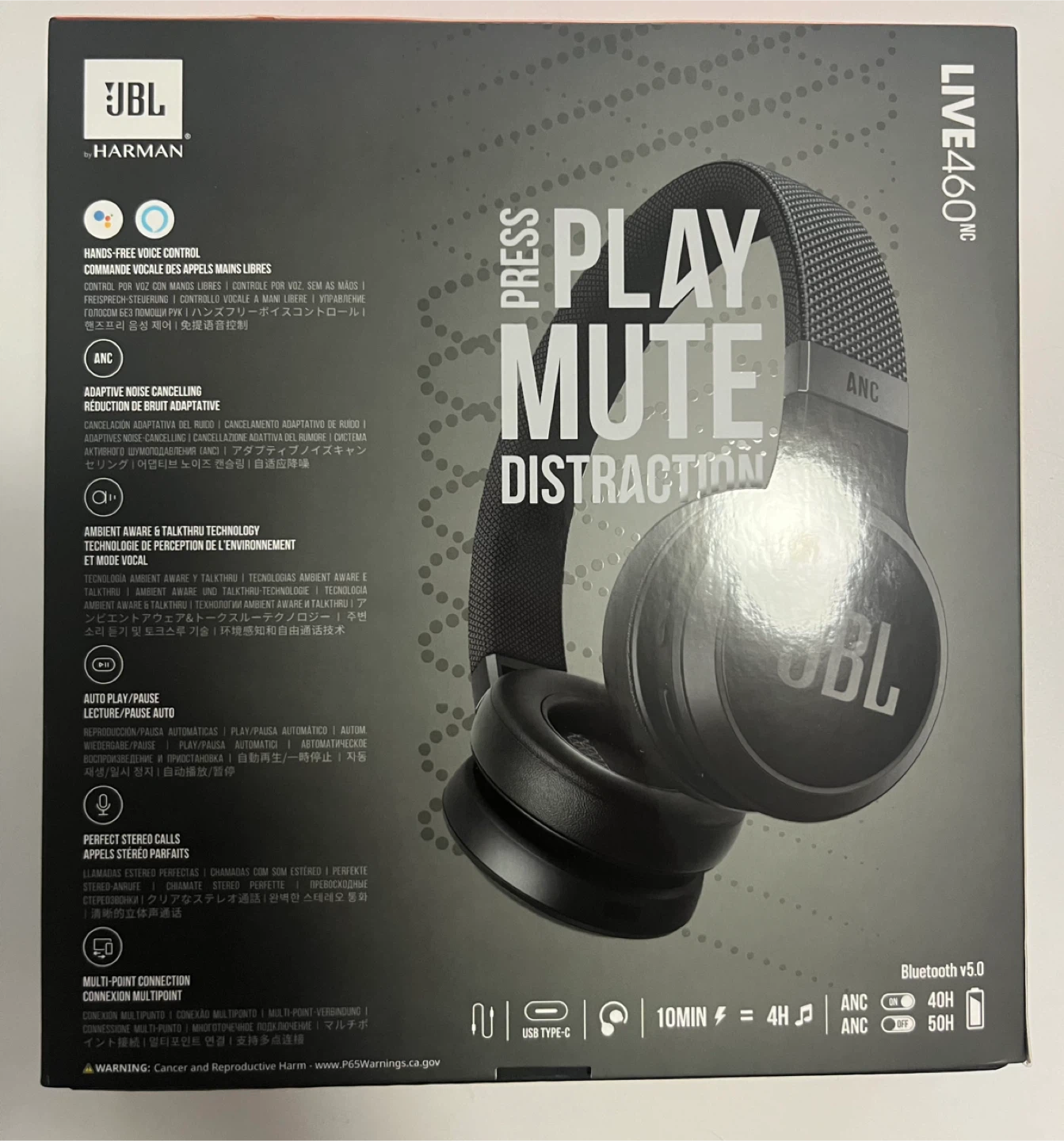 New JBL LIVE 460NC Wireless Headphones - photo 2