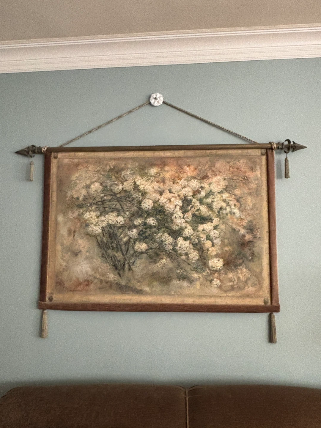 Vintage Floral Tapestry Wall Hanging