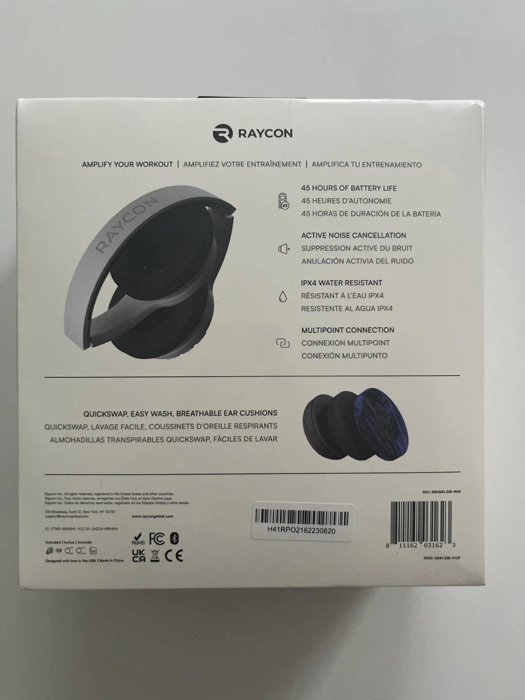 New Raycon The Fitness Headphones - White - photo 2