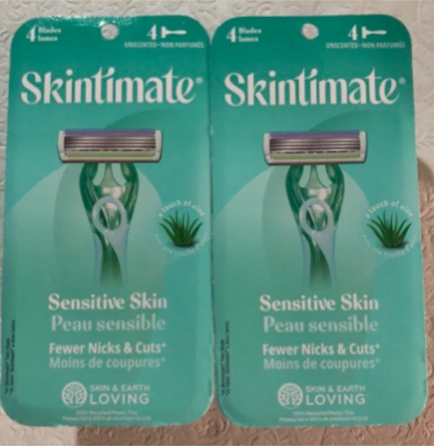 Skintimate ($5 each) Sensitive Skin Razors, 4 Blades, New