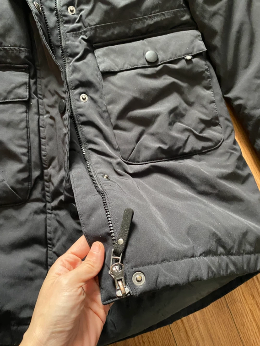 Canadiana Black Winter Coat, Men Size XS. Women Size S - photo 5