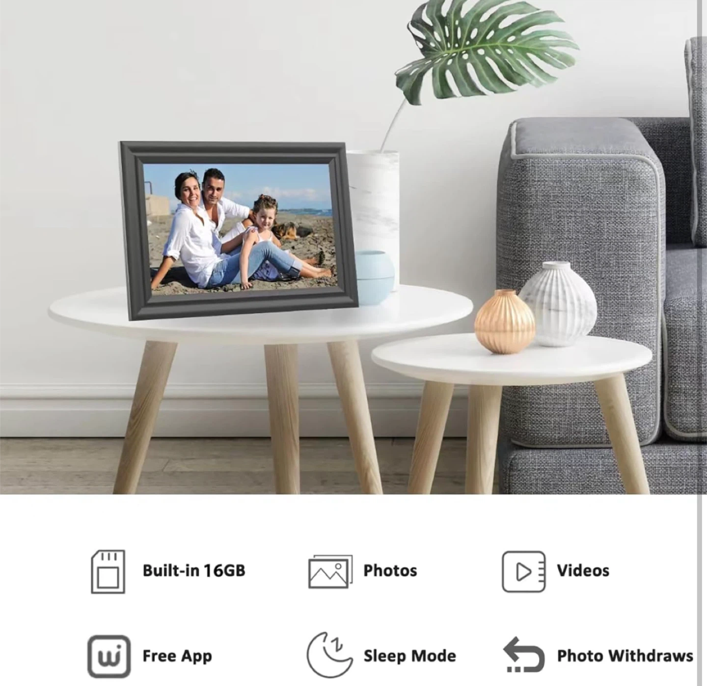10.1 Inch IPS HD Digital Picture Frame - photo 4