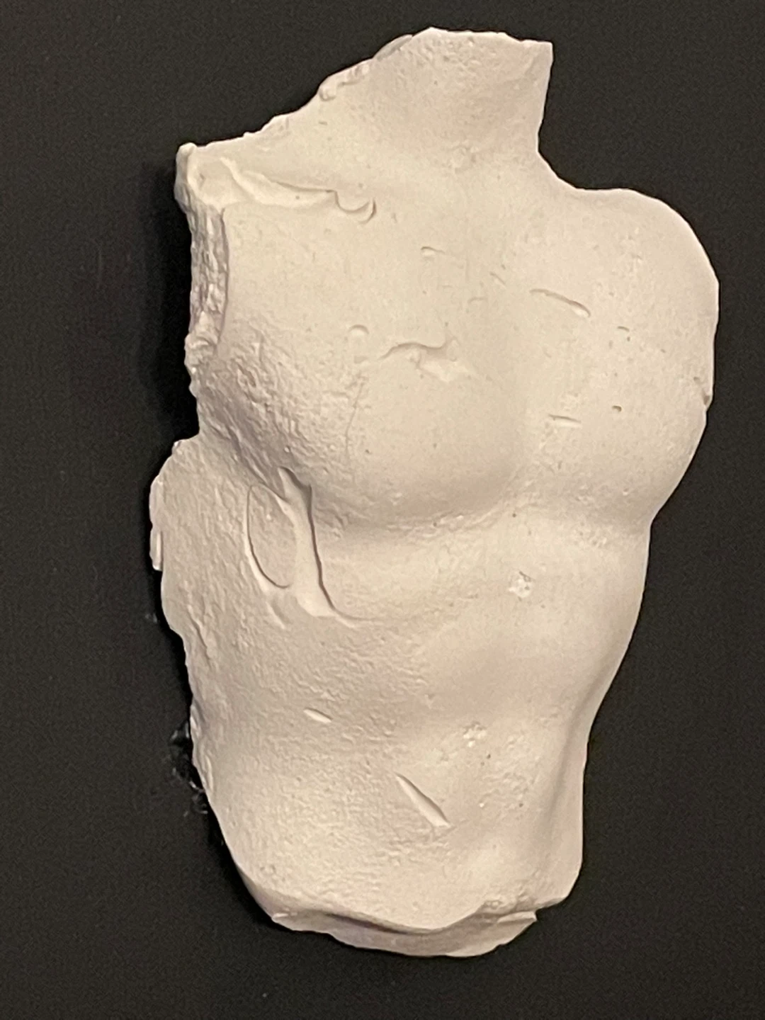 Framed miniature plaster bust fragment - photo 2