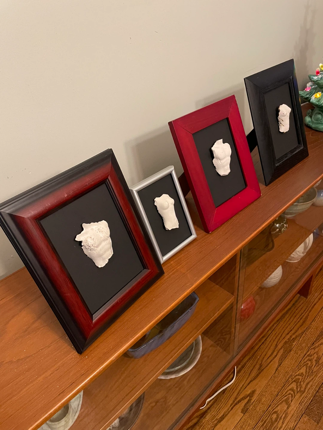 Framed Plaster Torso Art - Unique Decor - photo 3