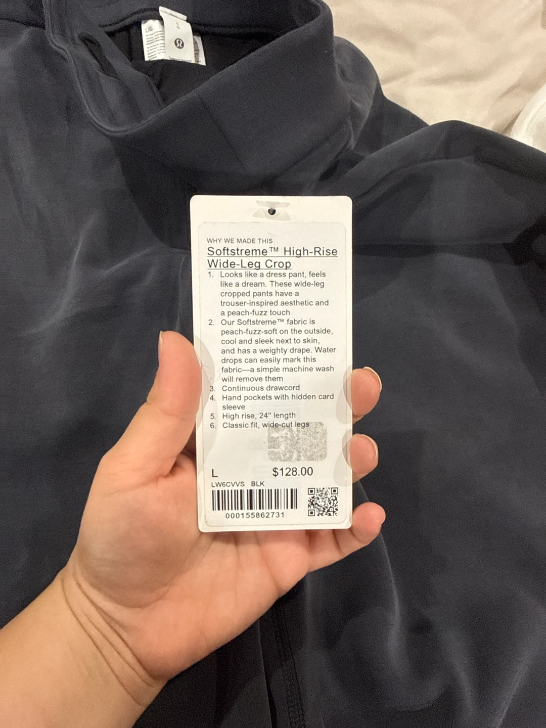 Lululemon Softstreme High-Rise Wide-Leg Crop - Size L - photo 2