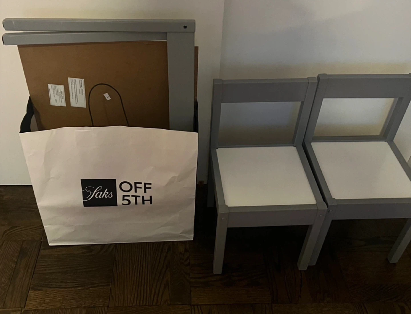 Kids Table & Chair Set - Grey and white - photo 5