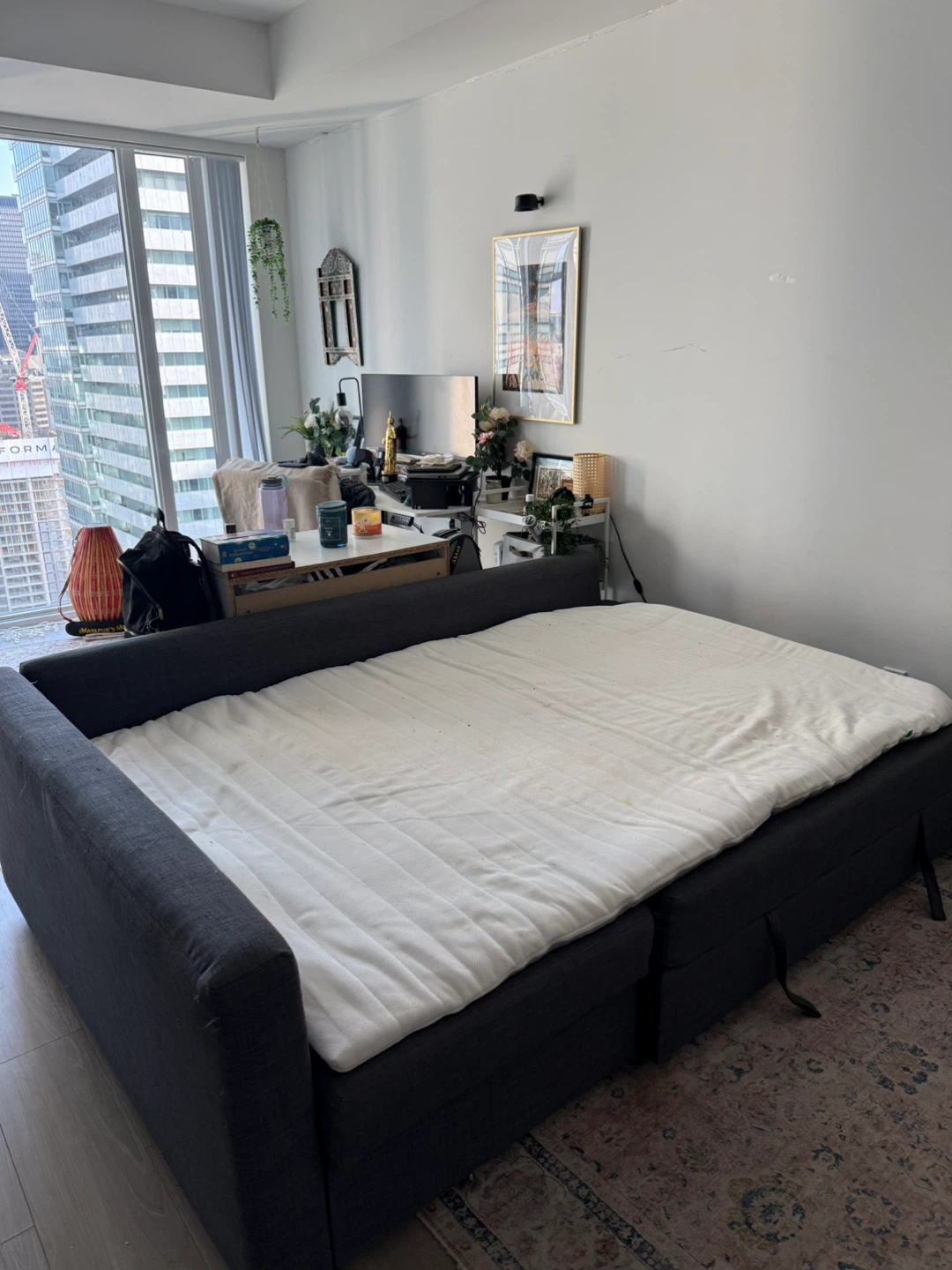 IKEA Friheten Sleeper Sectional Sofa with Mattress topper! - photo 4