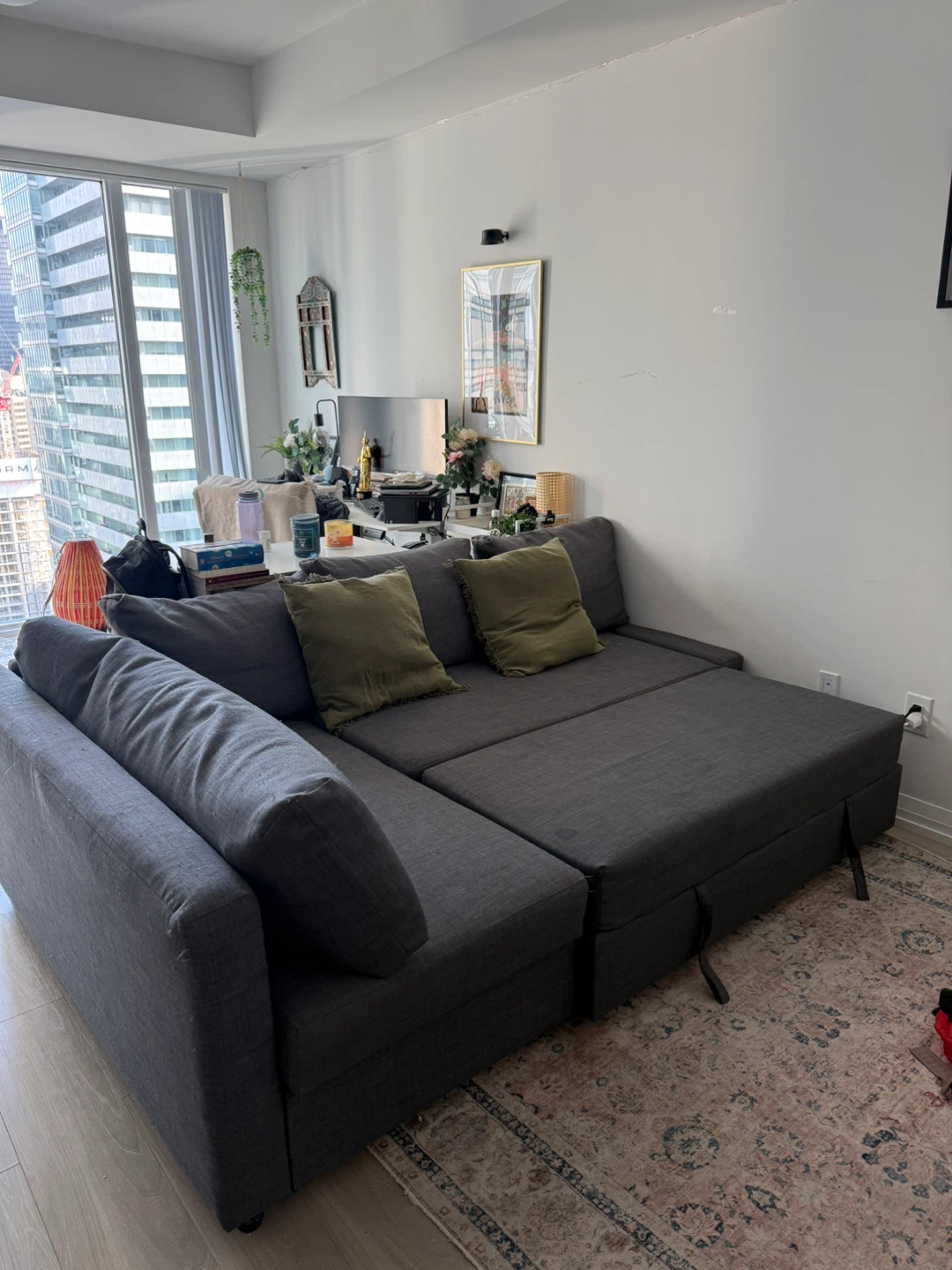 IKEA Friheten Sleeper Sectional Sofa with Mattress topper! - photo 2