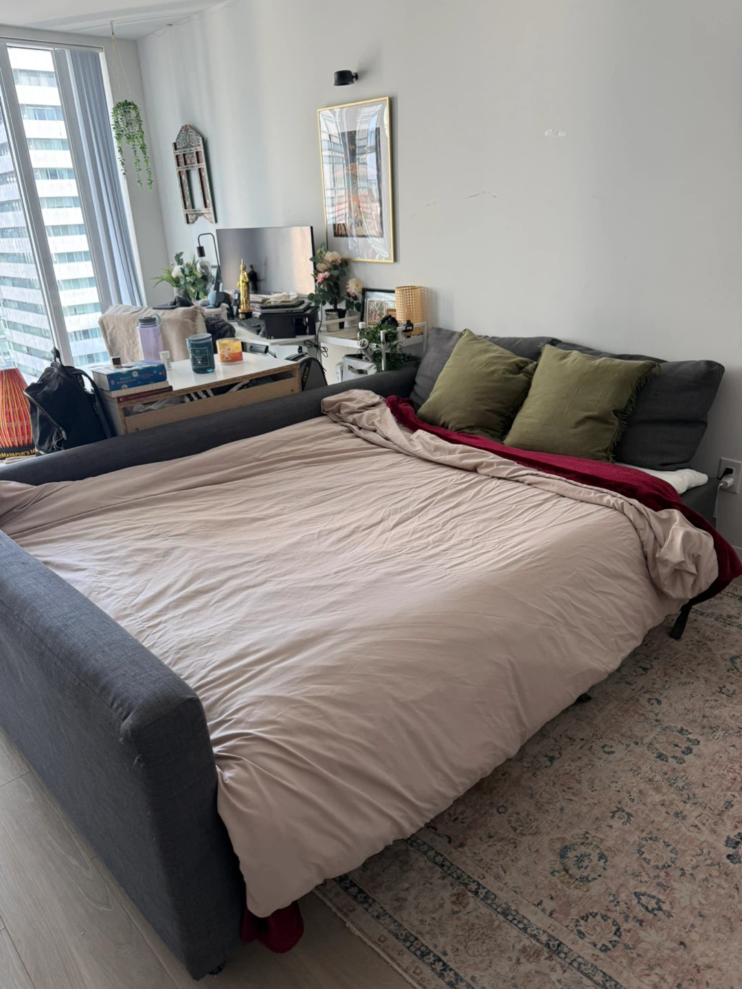 IKEA Friheten Sleeper Sectional Sofa with Mattress topper! - photo 5