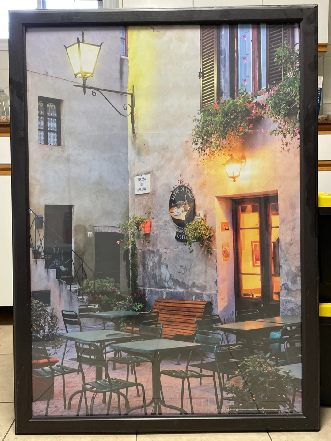 Framed Print old Italian cafe