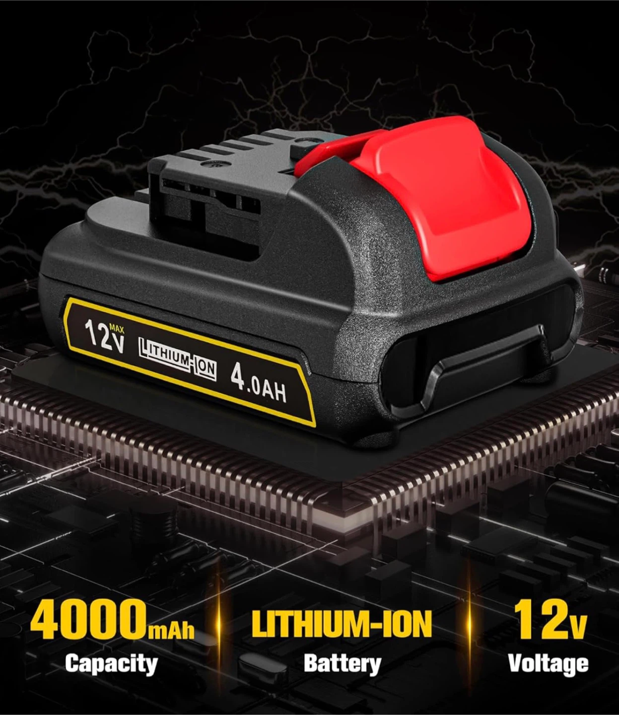 12V 4.0AH Lithium-Ion Battery - photo 2