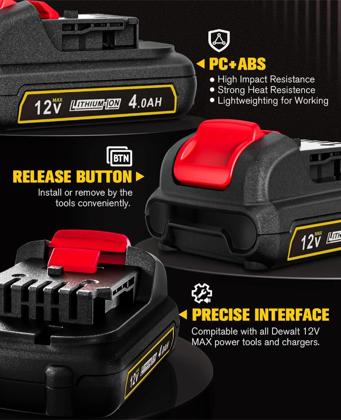12V 4.0AH Lithium-Ion Battery - photo 3