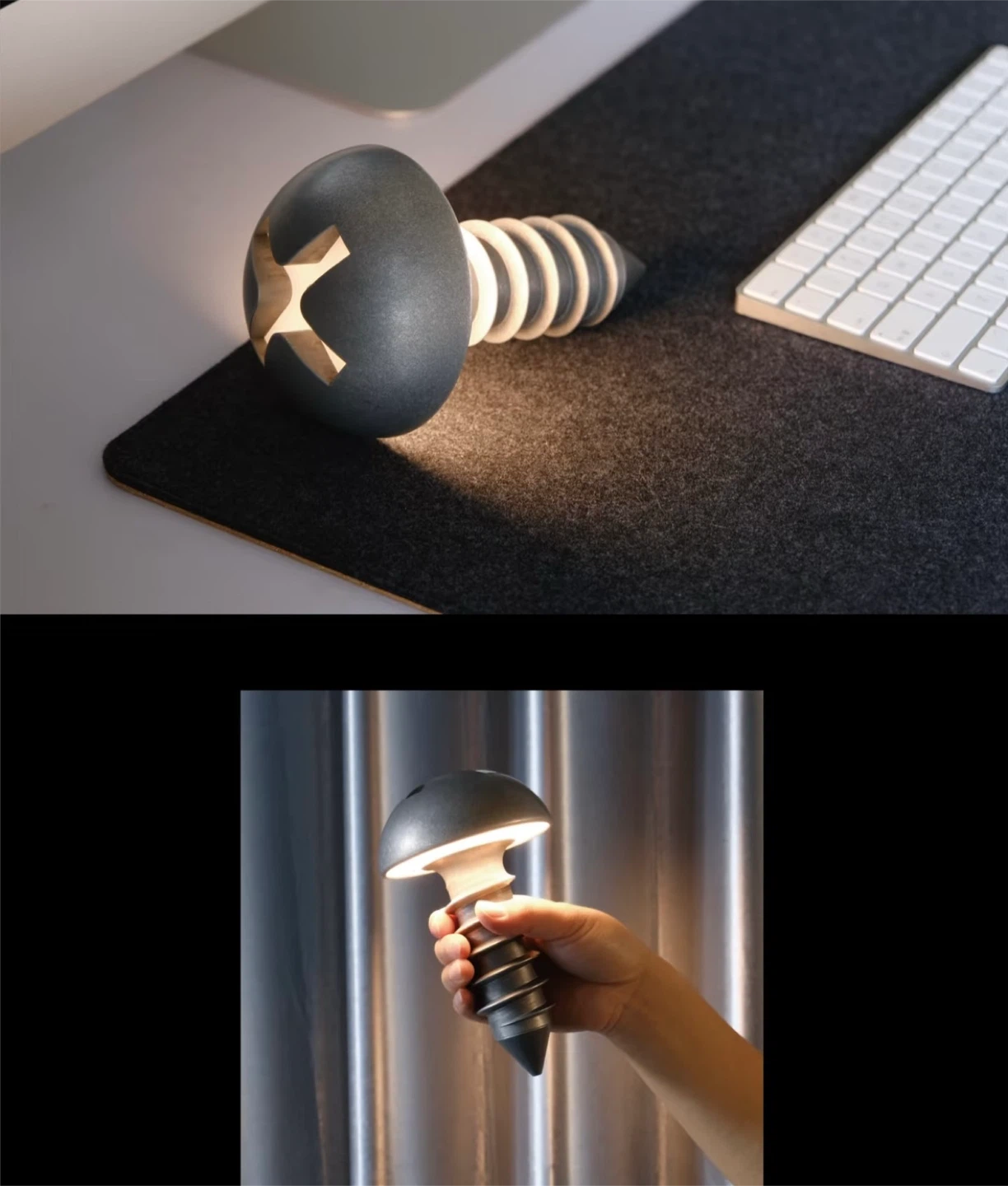 self-designed｜Screw shaped Table Lamp - photo 2