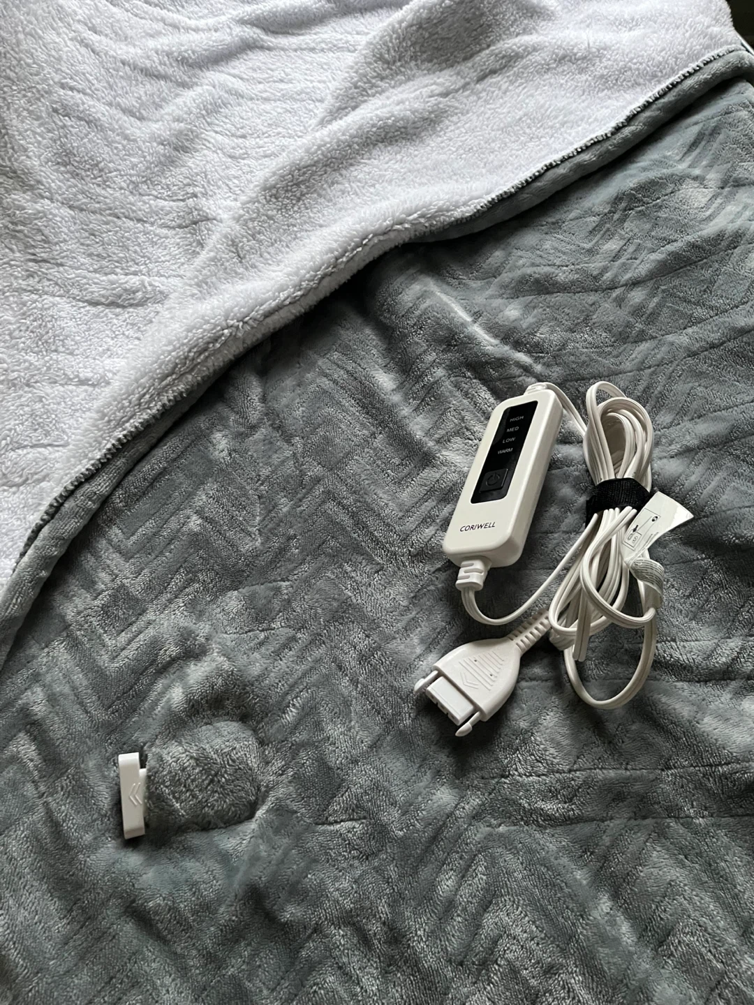 Conwell Heated Blanket - Grey - photo 2