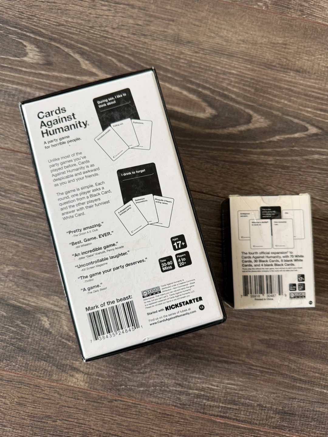 Cards Against Humanity + Fourth Expansion pack - photo 2