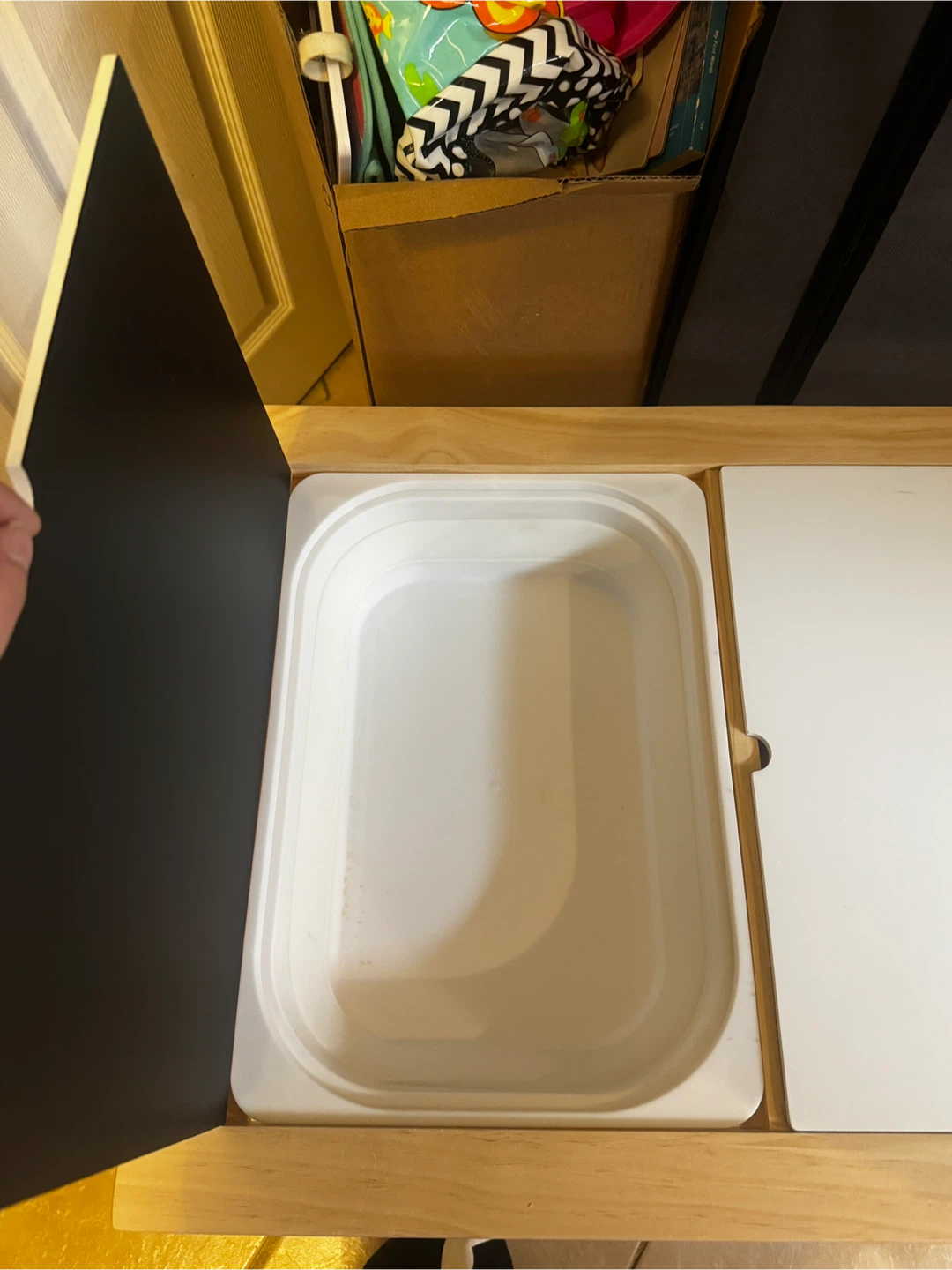 IKEA FLISAT Children's Table with Trofast Bins - photo 2