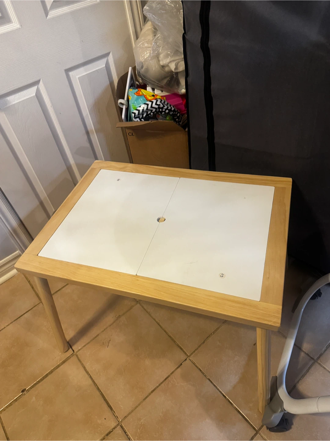 IKEA FLISAT Children's Table with Trofast Bins