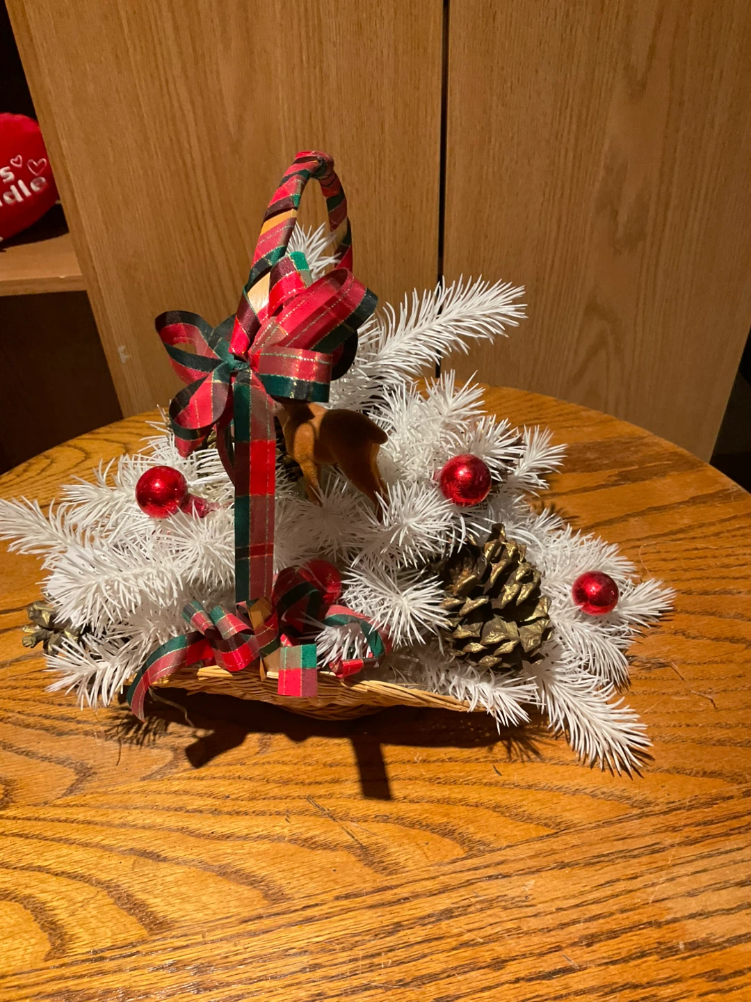 Christmas Basket Centrepiece