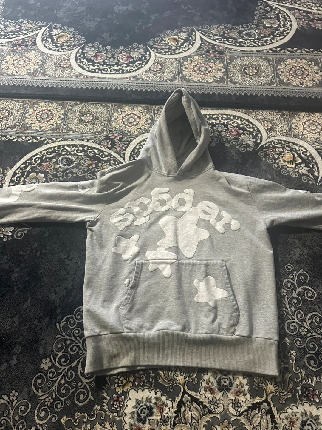 Spider Hoodie - Grey - Size S