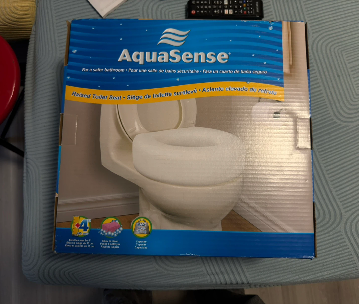 AquaSense Raised Toilet Seat