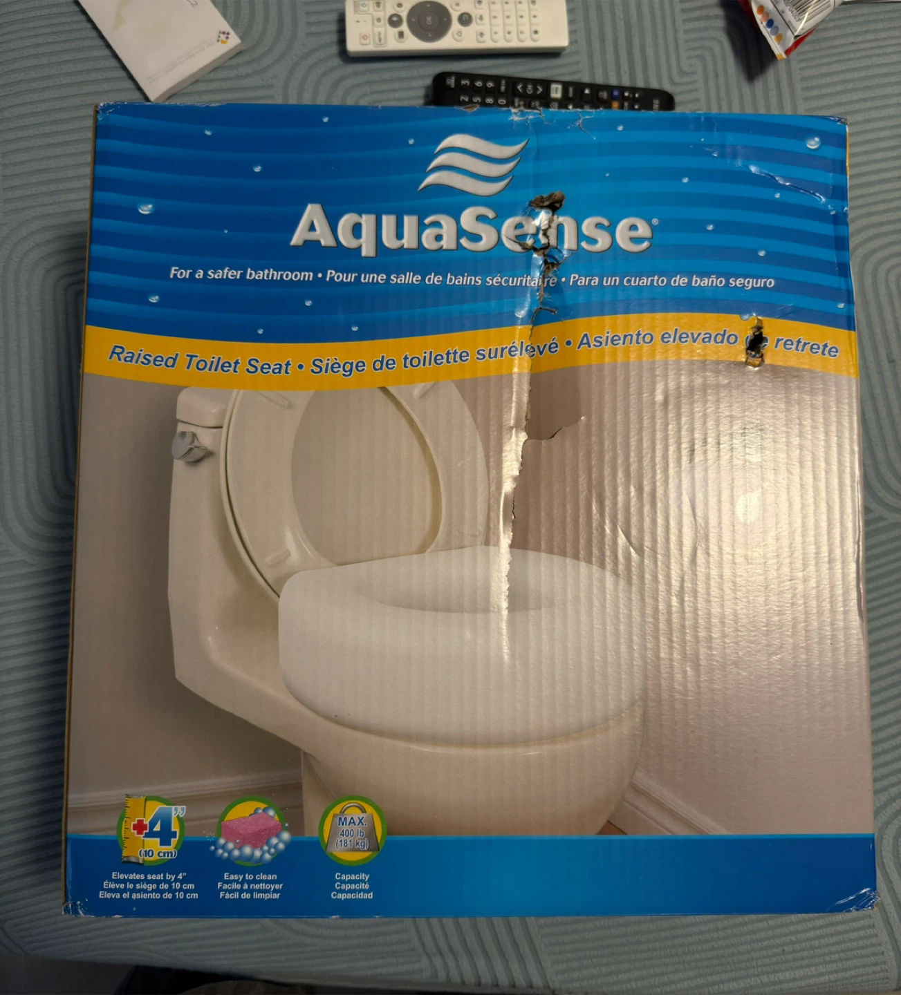 AquaSense Raised Toilet Seat - photo 2