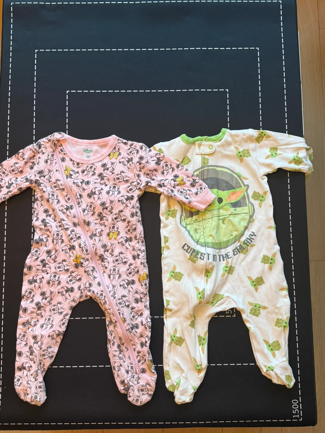 Disney Baby Footed Onesie Bundle - 6M & 9M
