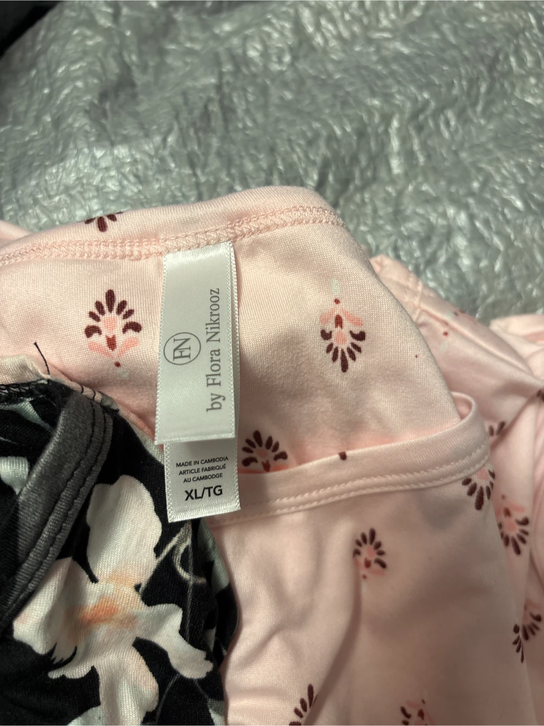 NWOT 2pc Flora Nikrooz XL/TG Pink Floral dress - photo 3