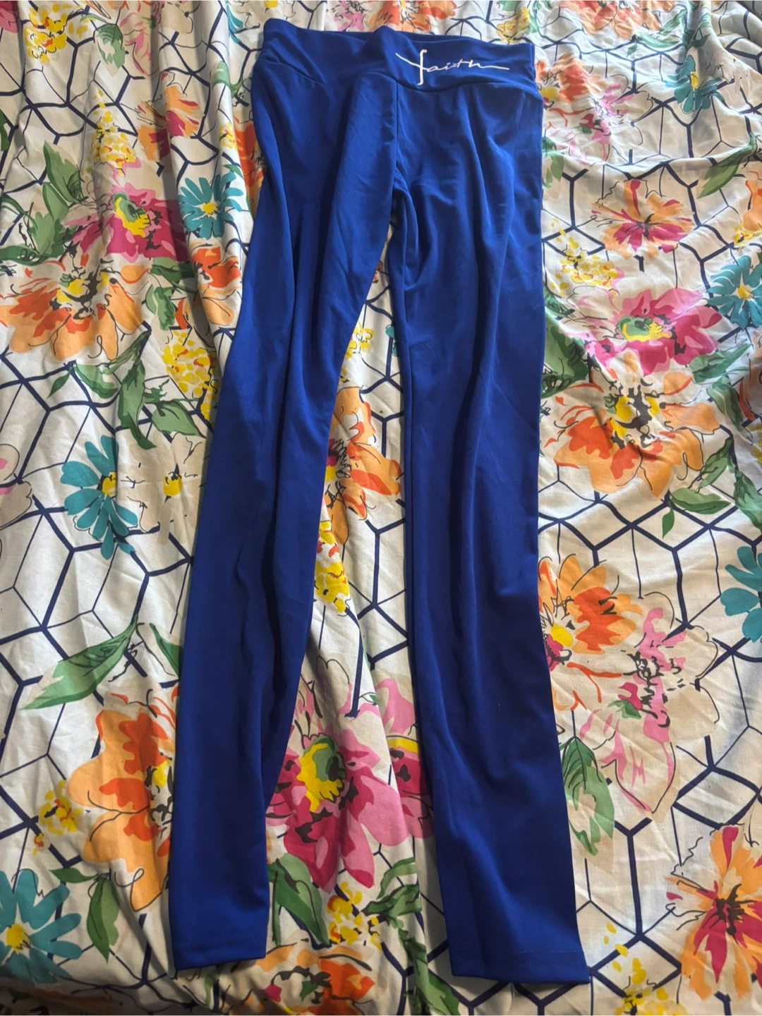 Blue Faith Leggings