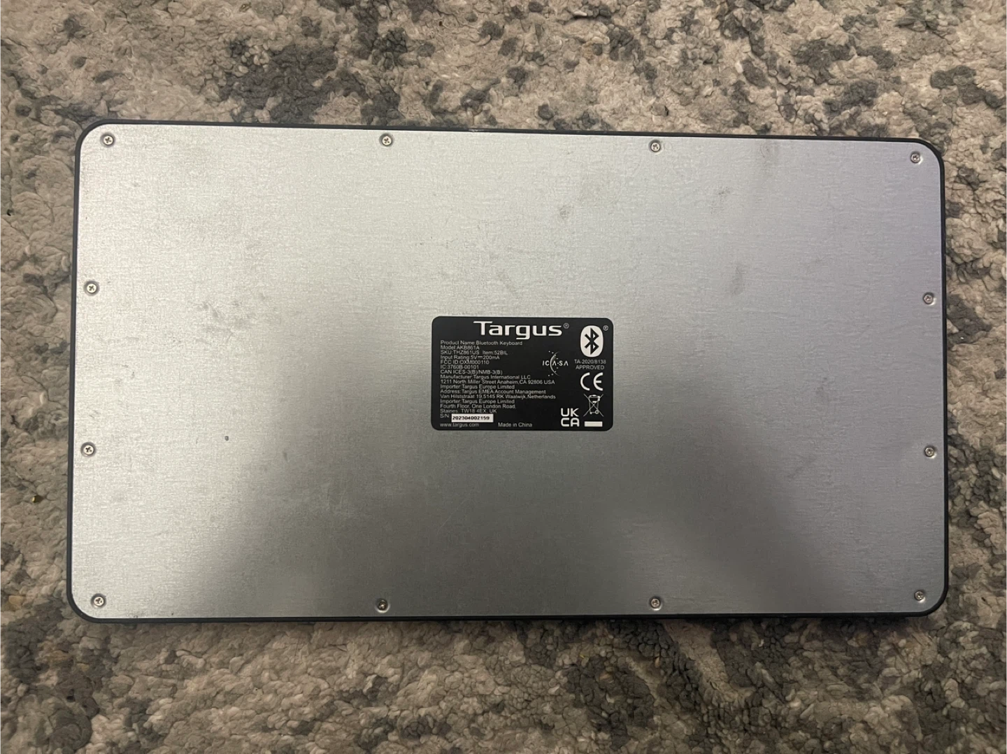 Targus THZ861US Bluetooth Keyboard - photo 2
