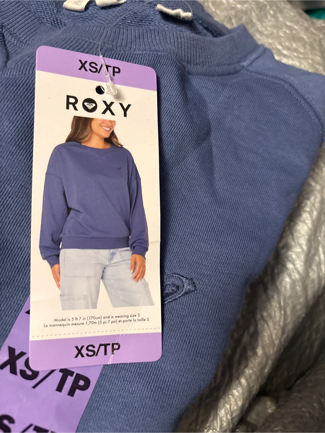 New ladies Roxy XS/TP Blue Sweatshirt - photo 2