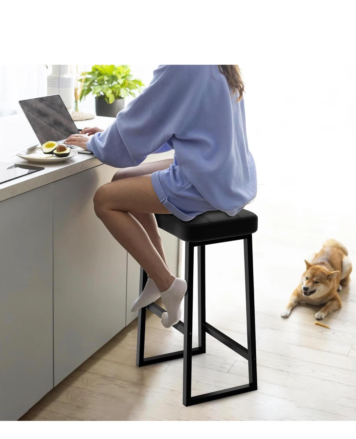 Black Bar Stool - 26 inch Height - photo 2