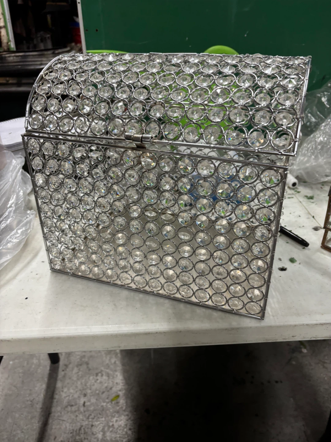 Decorative Metal & Glass Lantern