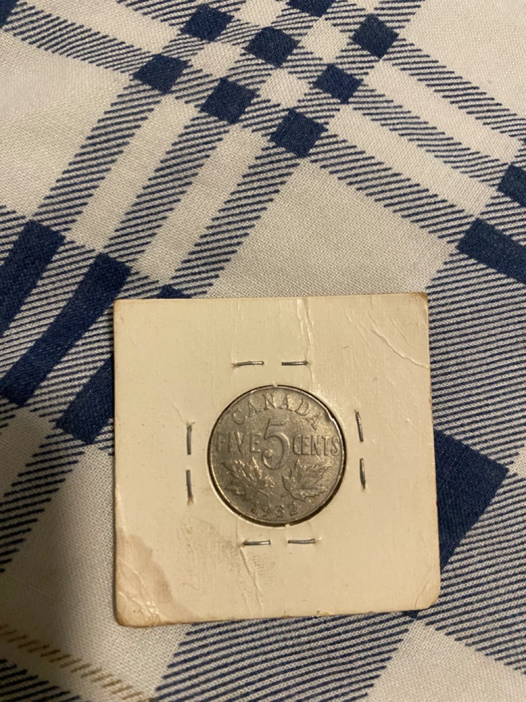1932 Canada 5 Cents Coin