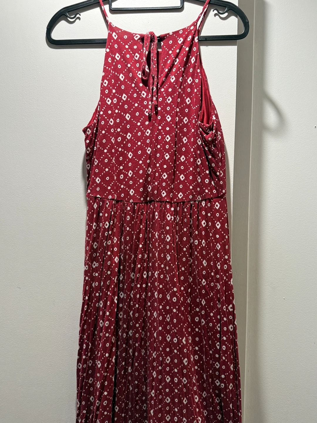 LOFT Red Patterned Dress - Size M - photo 2