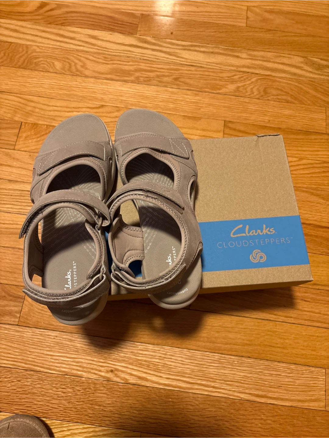 Clarks Mirabay Stone Sandals - Size 8