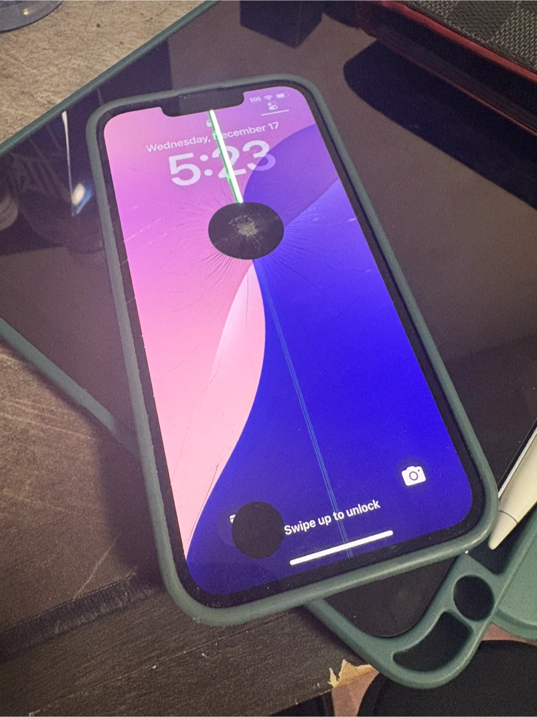 iPhone 13 with Damaged Screen