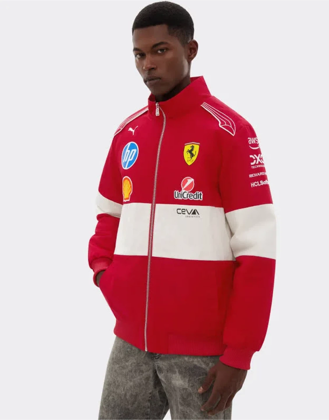 Ferrari Puma Red & White Jacket