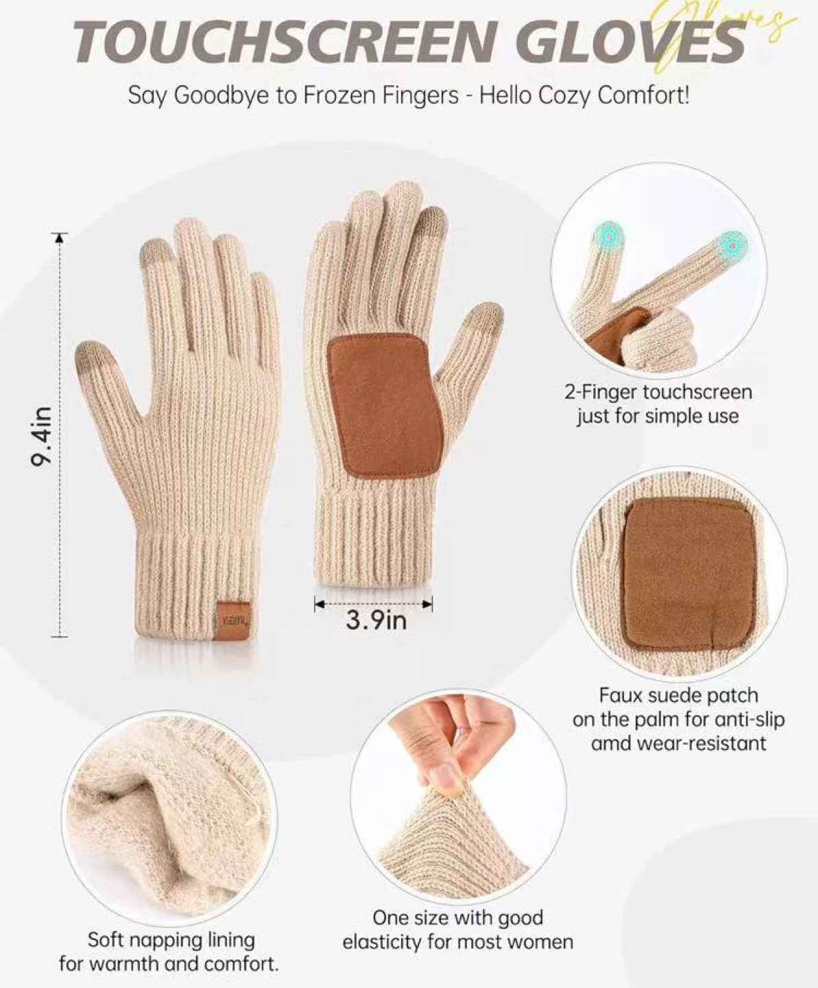 Winter Warm 4-Piece Set: Beanie, Scarf, Gloves & Ear Muffs! - photo 4