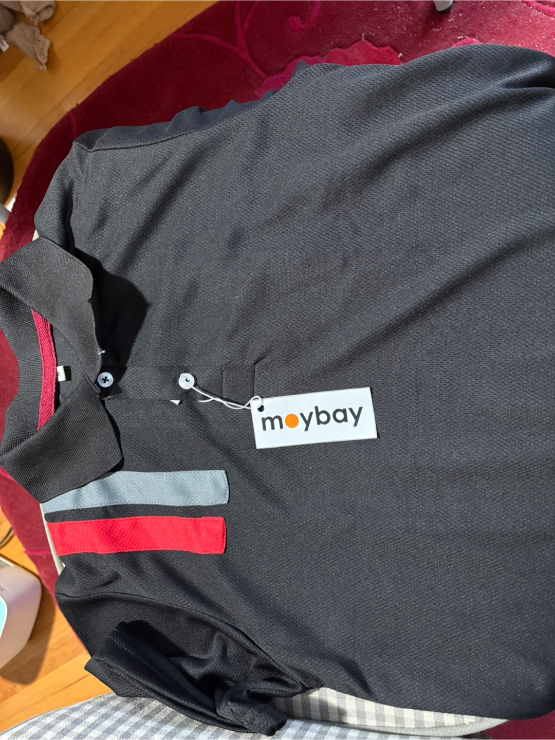 Moybay Black Polo Shirt - Size Small - photo 2