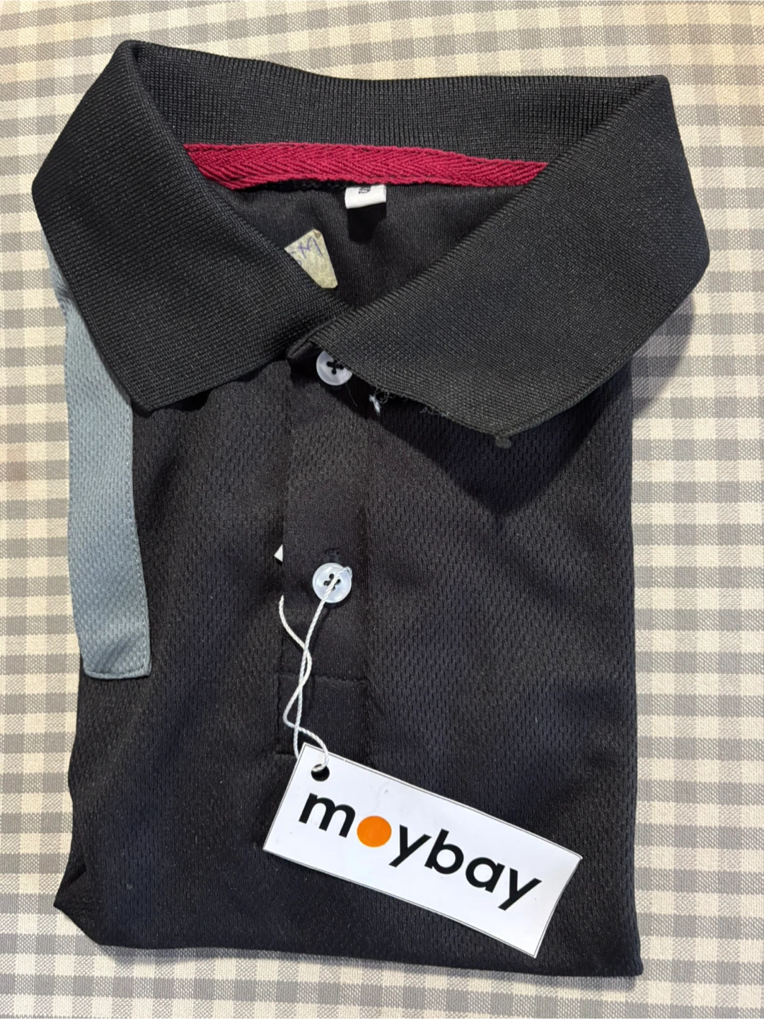 Moybay Black Polo Shirt - Size Small