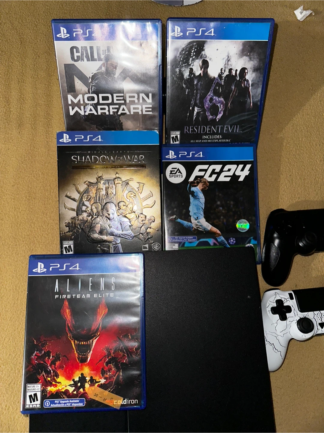 PS4 Console with Games and Controllers - photo 4