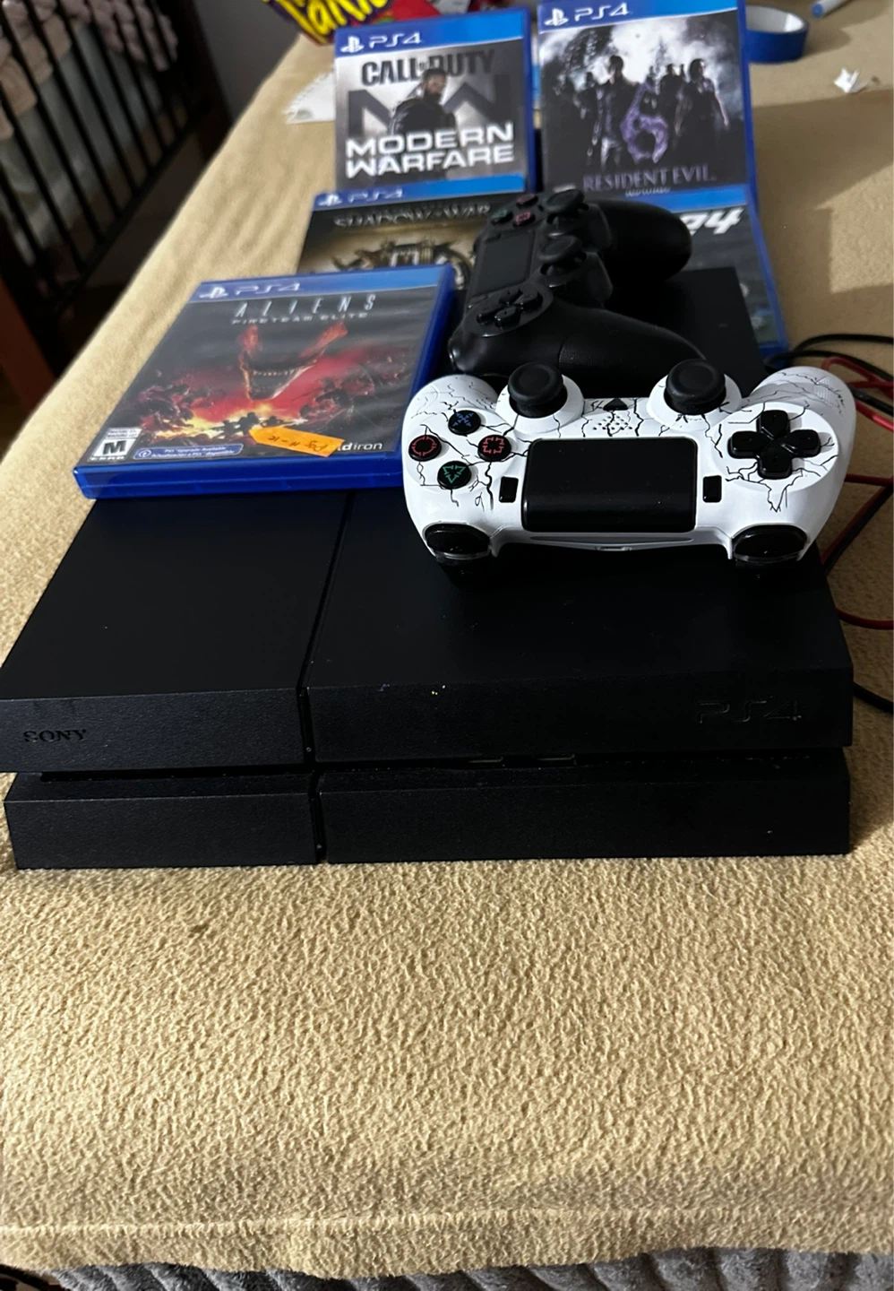 PS4 Console with Games and Controllers - photo 2