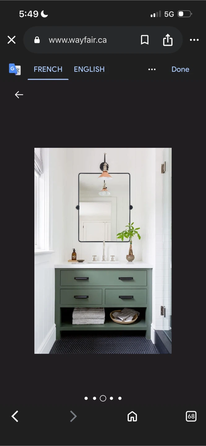 New Wayfair Tilting Bathroom Vanity Mirror - 30x40" - photo 4