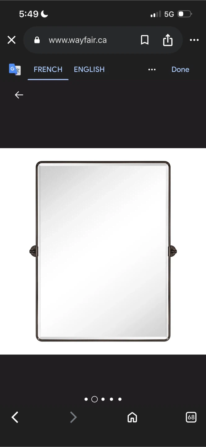 New Wayfair Tilting Bathroom Vanity Mirror - 30x40" - photo 2