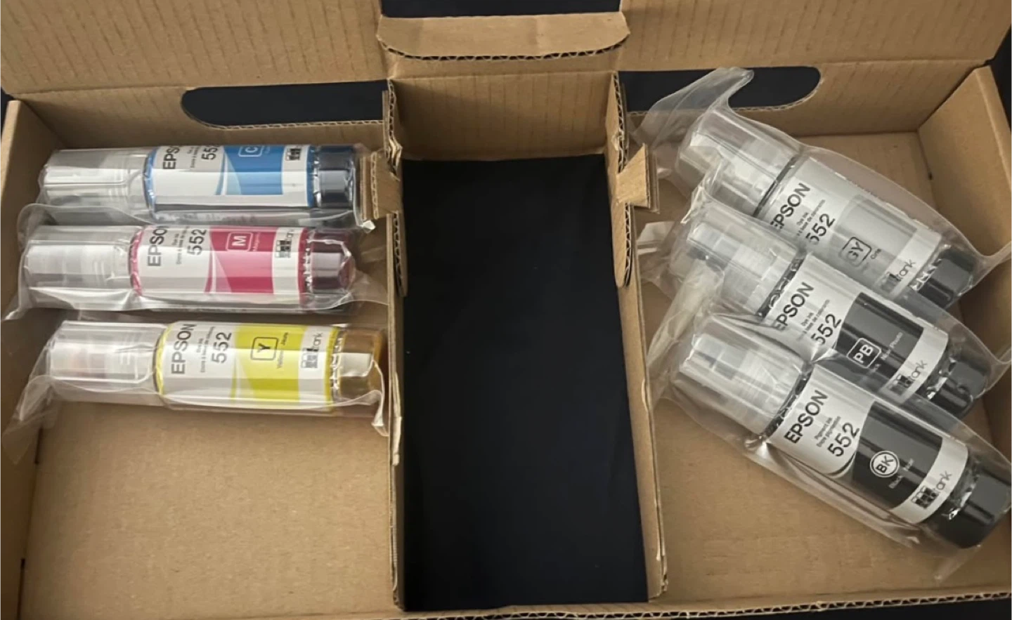 Epson EcoTank Photo ET 8550 Ink Bottles