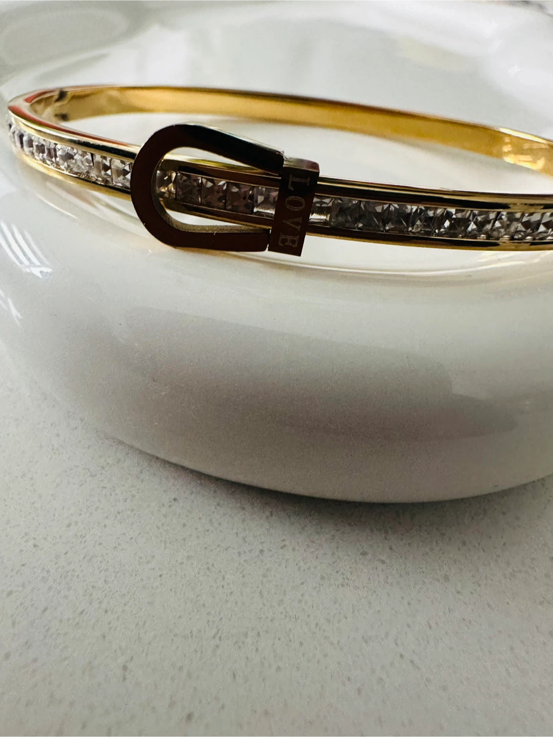Gold Tone Bangle Bracelet