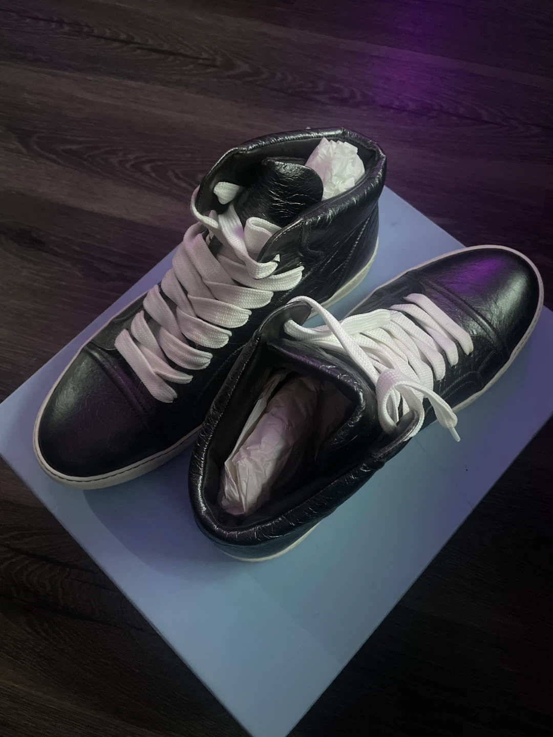 Lanvin Paris High-Top Sneakers - photo 2