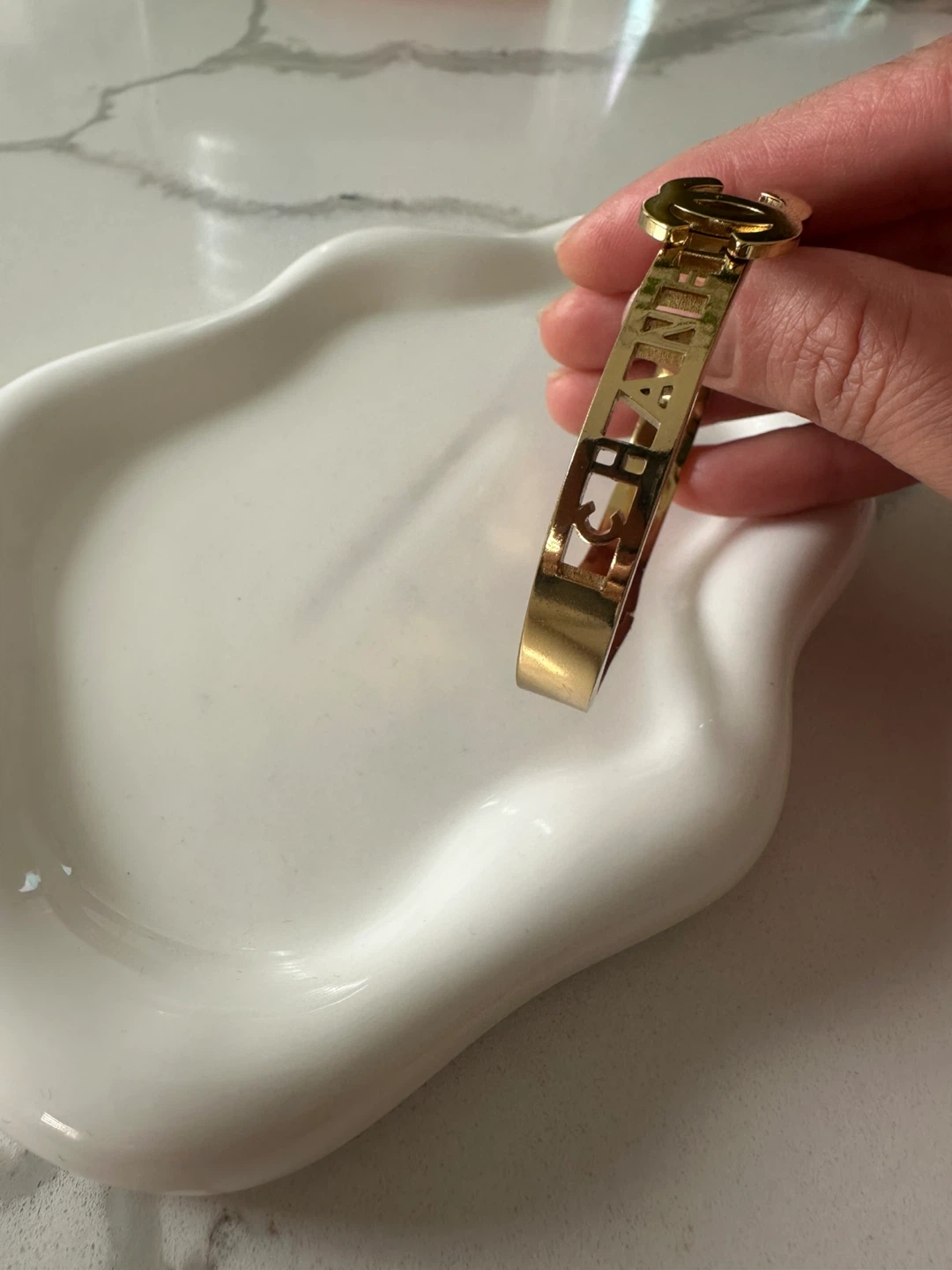 Chanel Gold Bangle - photo 2