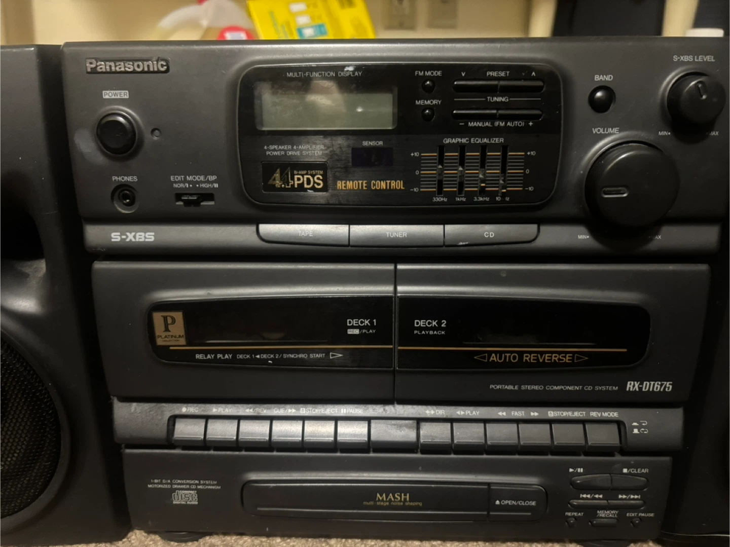 Panasonic RX-DT675 Portable Stereo Component System - photo 3